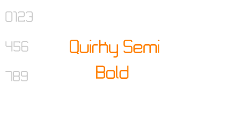 Quirky Semi Bold