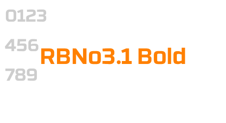 RBNo3.1 Bold
