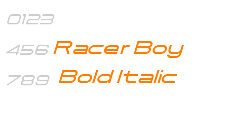 Racer Boy Bold Italic