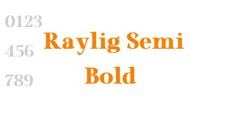 Raylig Semi Bold