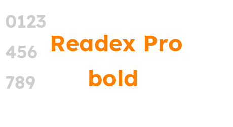Readex Pro bold