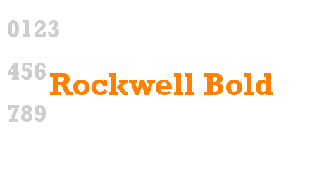 Rockwell Bold