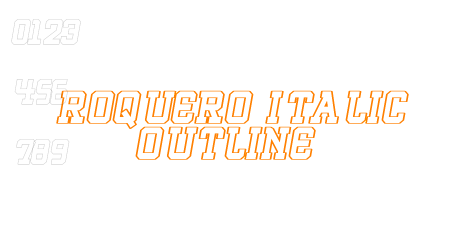ROQUERO Italic Outline