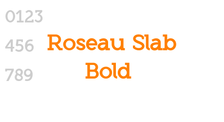 Roseau Slab Bold