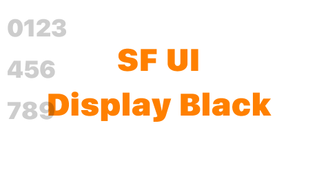 SF UI Display Black