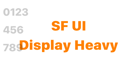 SF UI Display Heavy