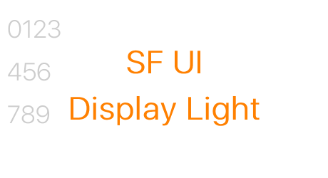 SF UI Display Light