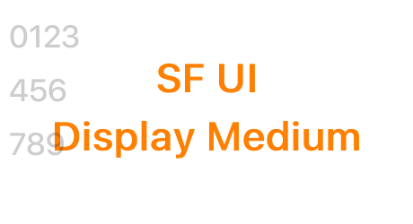 SF UI Display Medium