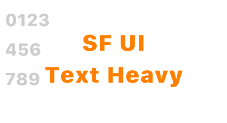 SF UI Text Heavy