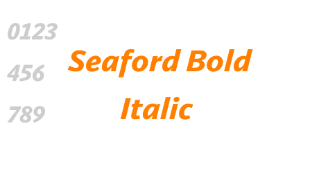 Seaford Bold Italic