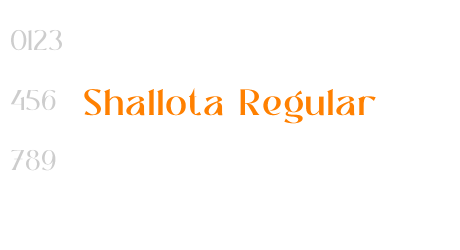 Shallota Regular