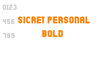 Sicret PERSONAL Bold