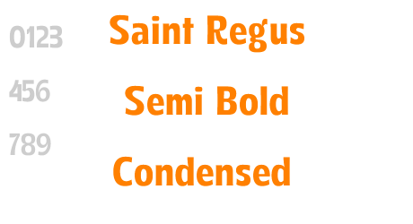 Saint Regus Semi Bold Condensed