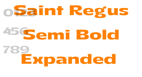 Saint Regus Semi Bold Expanded
