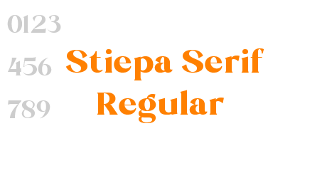 Stiepa Serif Regular