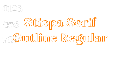 Stiepa Serif Outline Regular