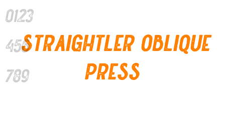 Straightler Oblique Press
