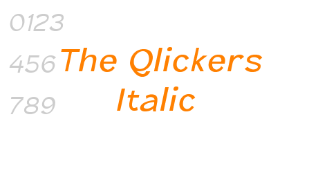The Qlickers Italic