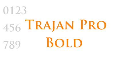 Trajan Pro Bold