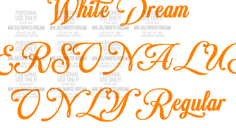 White Dream PERSONAL USE ONLY Regular