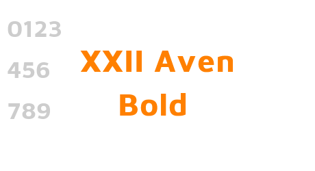 XXII Aven Bold