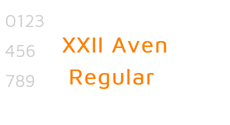 XXII Aven Regular