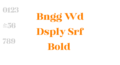 Bngg Wd Dsply Srf Bold