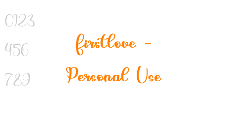 firstlove – Personal Use