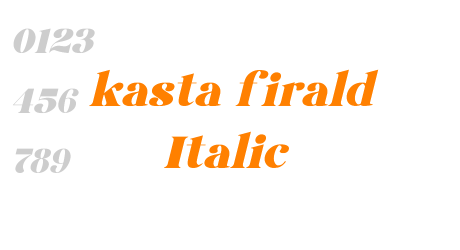 kasta firald Italic