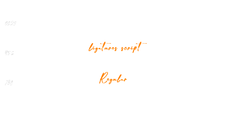 ligatures script Regular