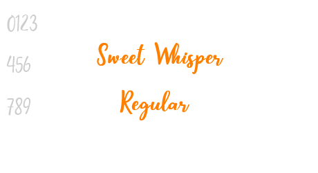 Sweet Whisper Regular