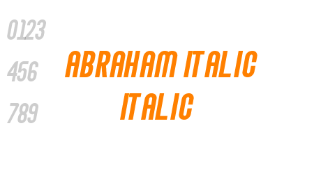 Abraham Italic Italic