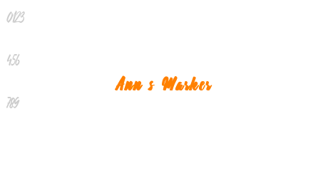 Ann’s Marker