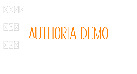 Authoria Demo