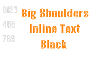Big Shoulders Inline Text Black