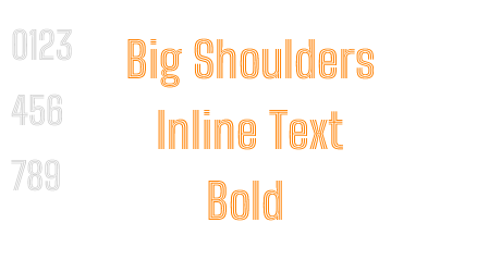 Big Shoulders Inline Text Bold
