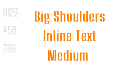 Big Shoulders Inline Text Medium