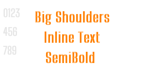 Big Shoulders Inline Text SemiBold