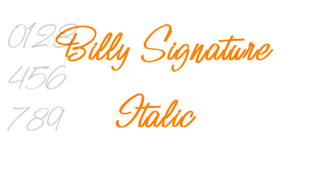 Billy Signature Italic