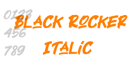 Black Rocker Italic