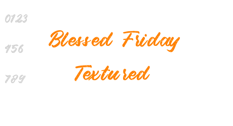 Blessed Friday Textured