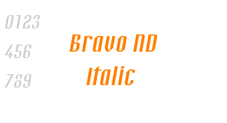Bravo ND Italic
