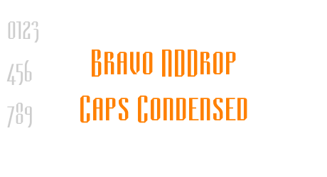 Bravo NDDrop Caps Condensed