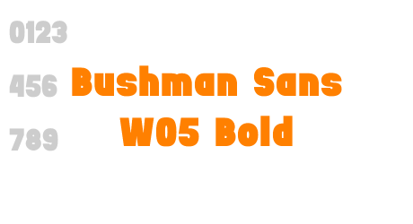 Bushman Sans W05 Bold