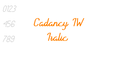 Cadancy IW Italic