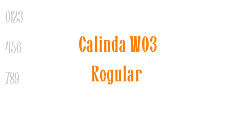 Calinda W03 Regular