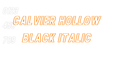 Calvier Hollow Black Italic