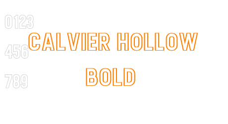 Calvier Hollow Bold