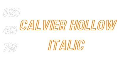 Calvier Hollow Italic