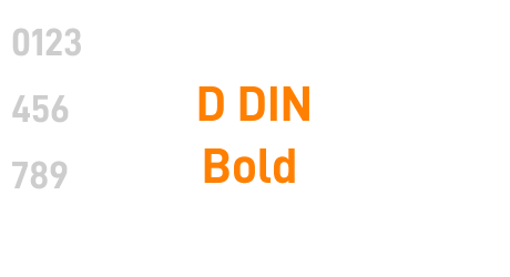 D DIN Bold